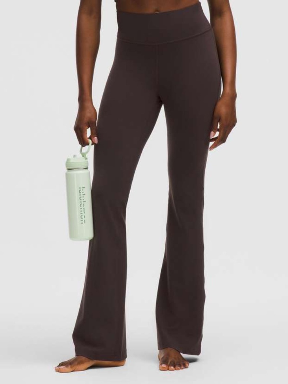 LULULEMON High-Rise Groove Nulu Flare Yoga Pants - Dark Brown